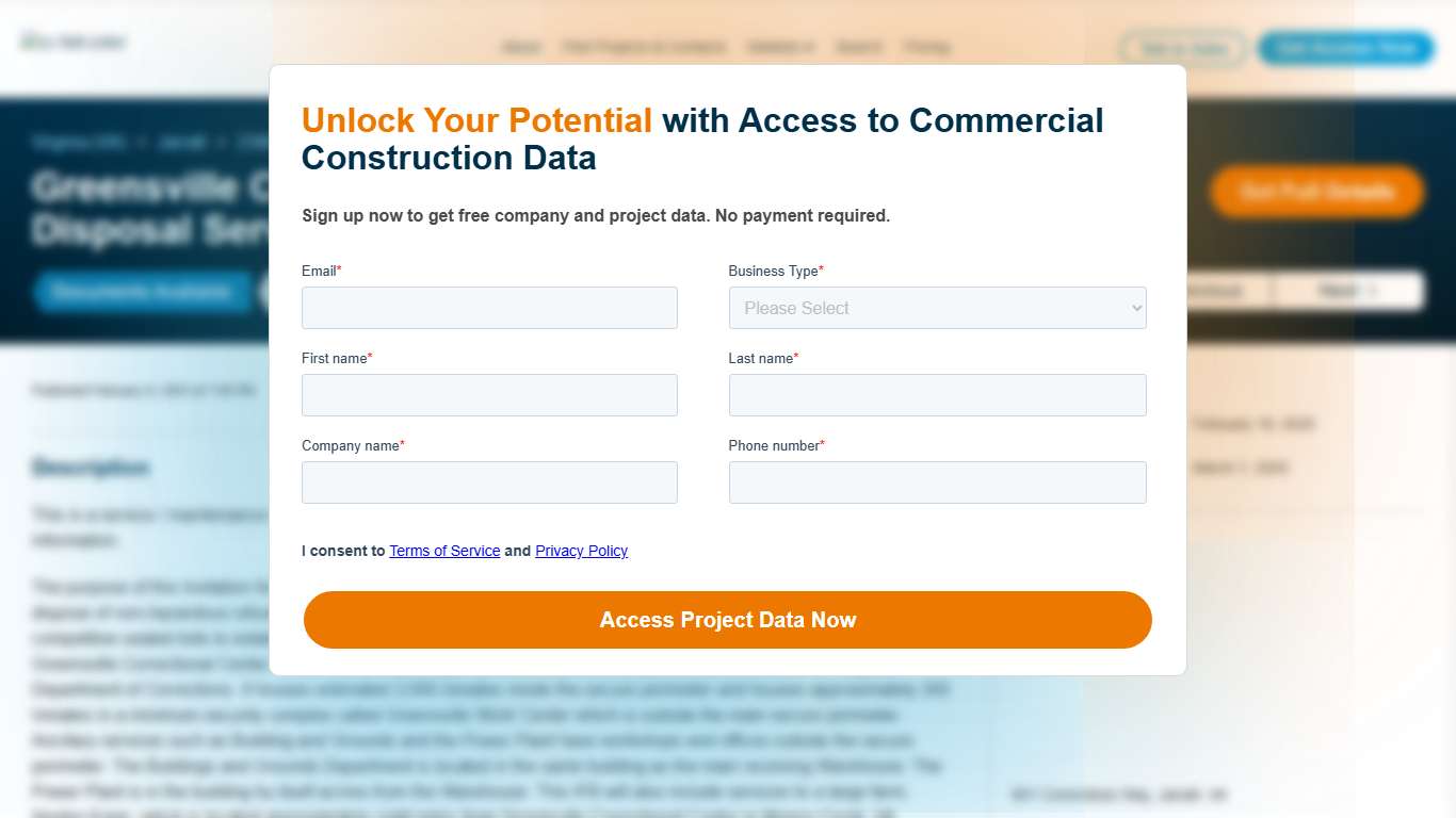 Greensville Correctional Center Refuse Collection and Disposal Service