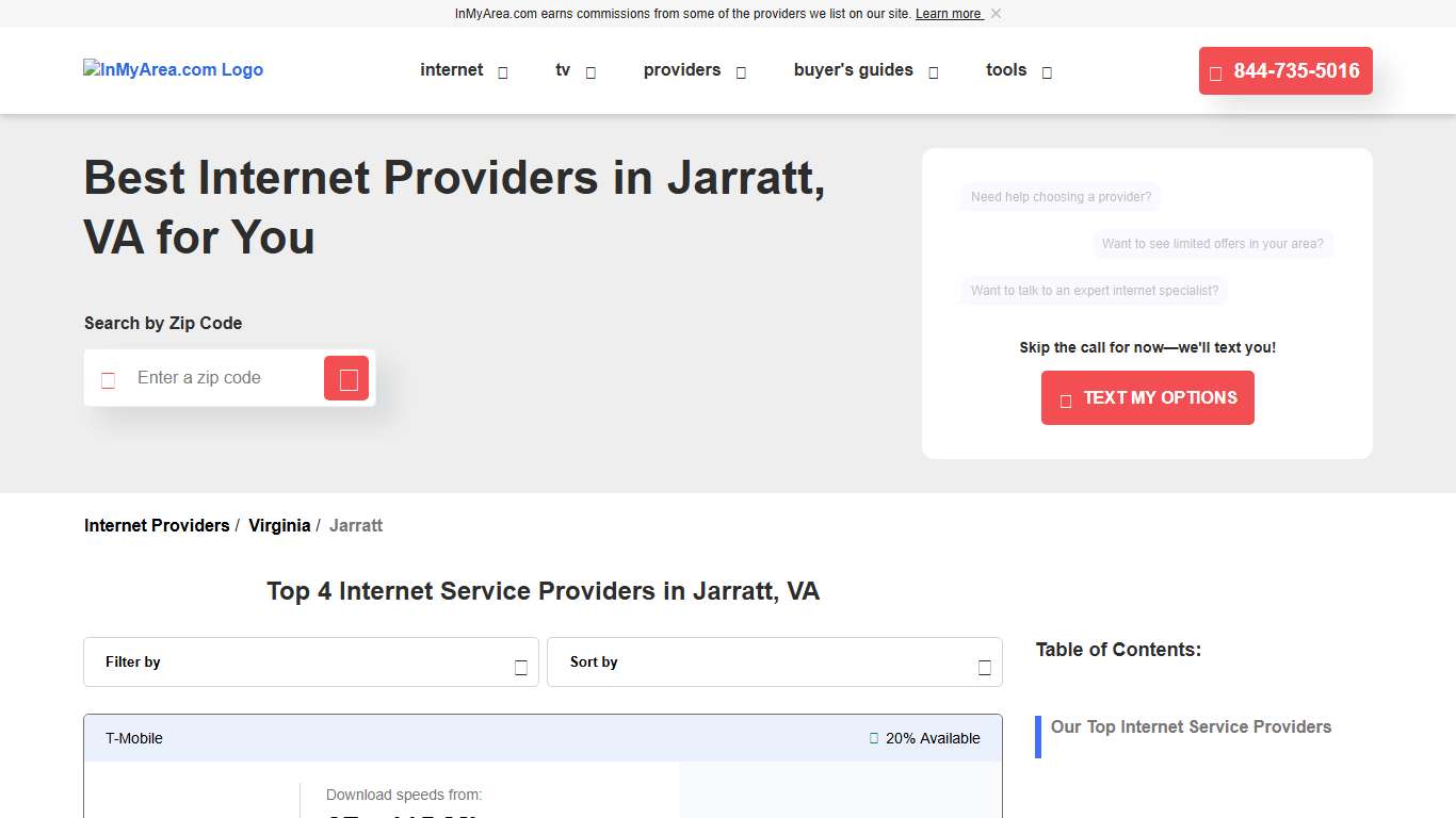 Jarratt, VA Internet Providers | Compare Prices & Speeds